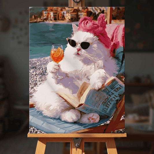 Paint by numbers - Riviera Kitty - MyArt