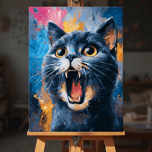 Paint by numbers - Roaring Cat - MyArt