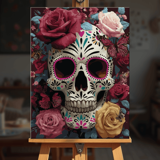 Paint by numbers - Rose Skull - MyArt