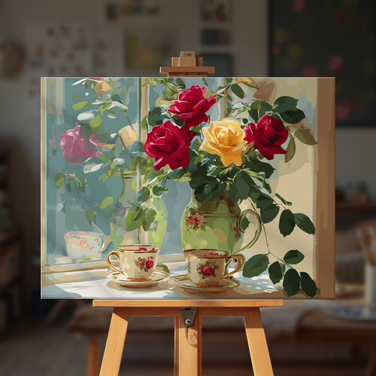 Roses by Window