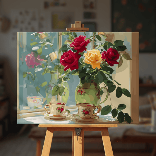 Paint by numbers - Roses by Window - MyArt