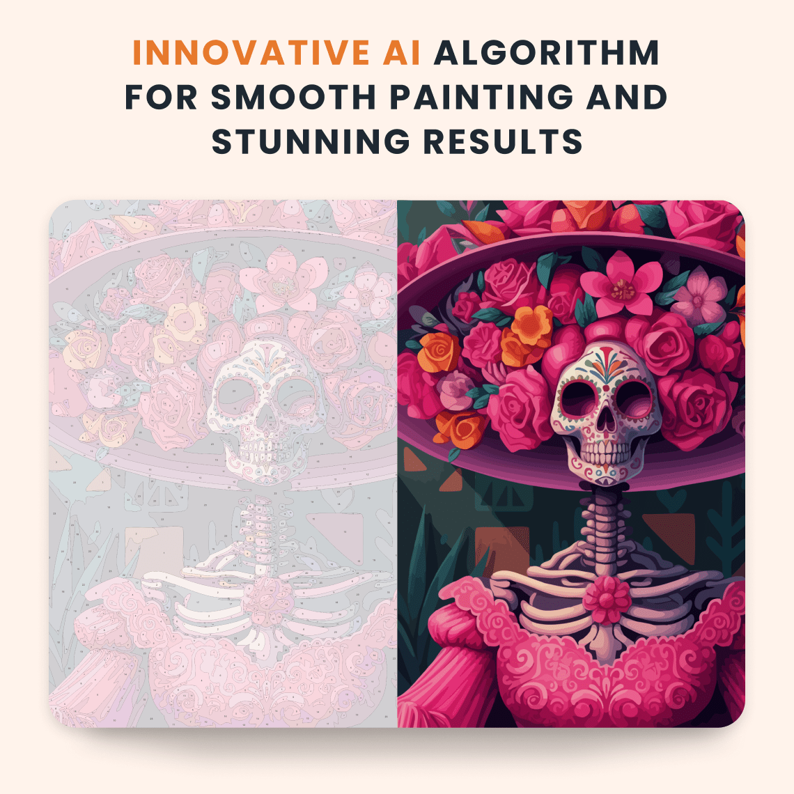 Paint by numbers - Rosy Skeleton - MyArt