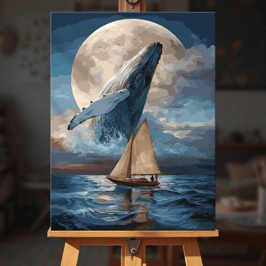 Paint by numbers - Sailing Whale - MyArt