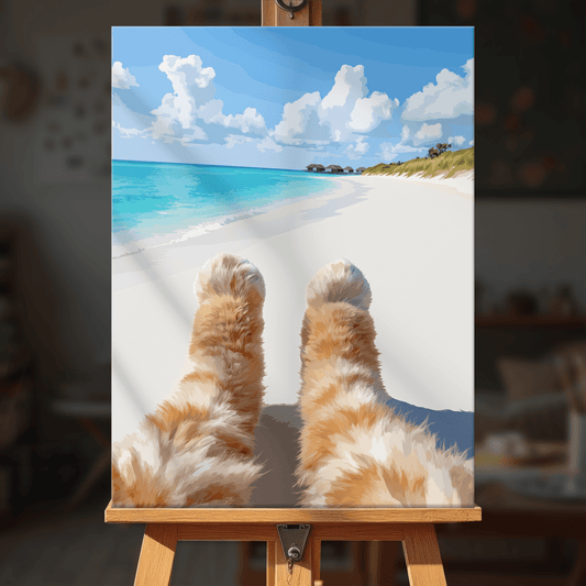 Paint by numbers - Sandy Paws - MyArt