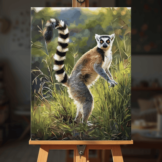 Paint by numbers - Savanna Lemur - MyArt