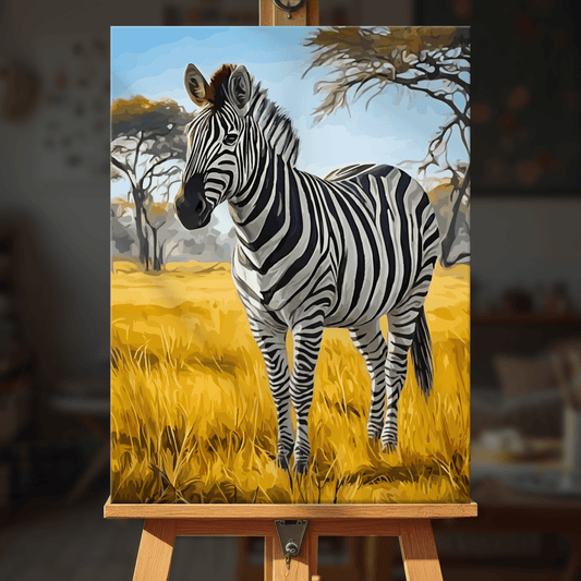 Paint by numbers - Savanna Zebra - MyArt