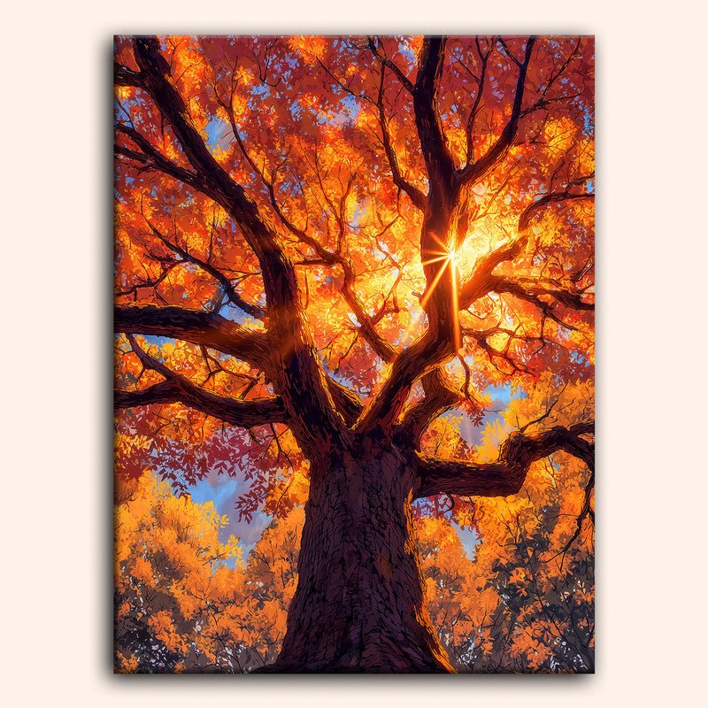 Paint by numbers - Scarlet Forest - MyArt