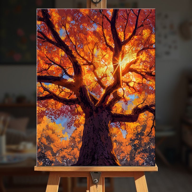 Paint by numbers - Scarlet Forest - MyArt