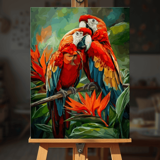 Paint by numbers - Scarlet Macaws - MyArt