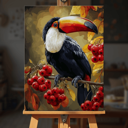 Paint by numbers - Scarlet Toucan - MyArt