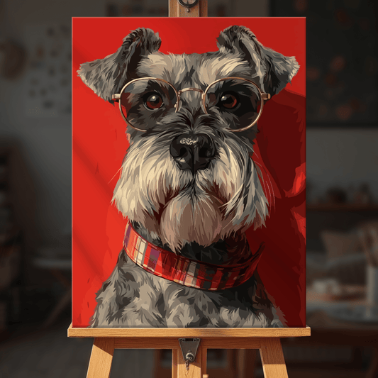 Paint by numbers - Schnauzer Portrait - MyArt