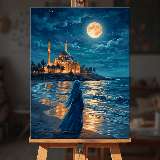 Paint by numbers - Seaside Moon - MyArt