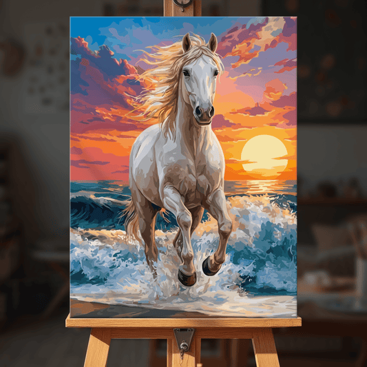 Paint by numbers - Seaside Stallion - MyArt