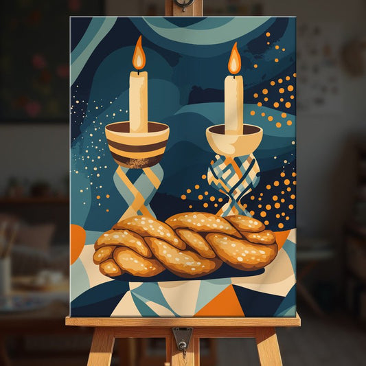 Paint by numbers - Shabbat Table - MyArt