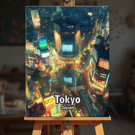 Paint by numbers - Shibuya Lights - MyArt