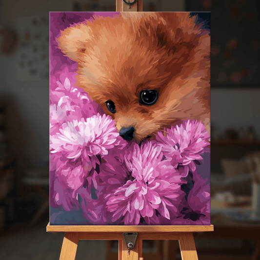 Paint by numbers - Shy Pomeranian - MyArt