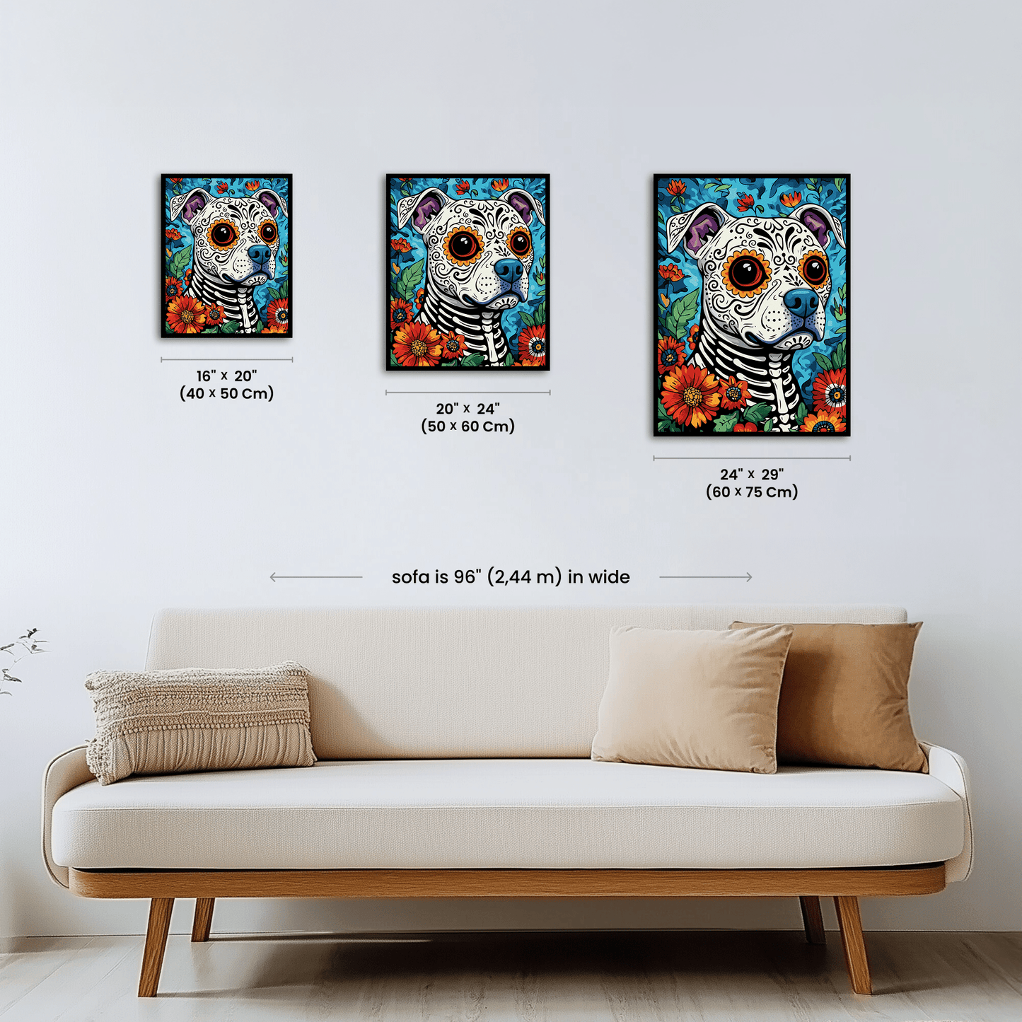 Paint by numbers - Skeleton Dogs - MyArt