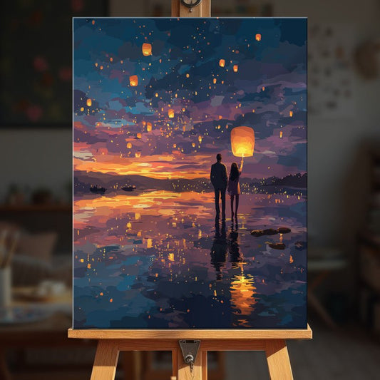 Paint by numbers - Sky Lanterns - MyArt