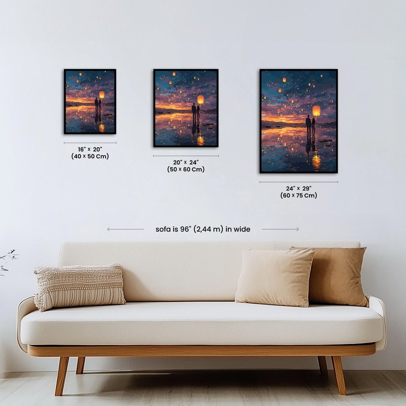 Paint by numbers - Sky Lanterns - MyArt
