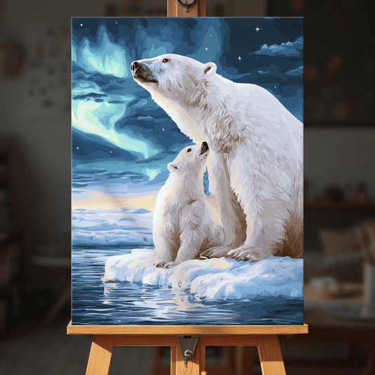 Paint by numbers - Snow Bears - MyArt