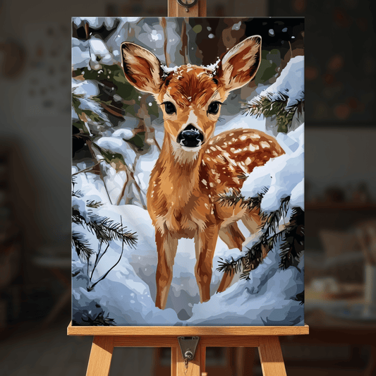 Paint by numbers - Snow Fawn - MyArt