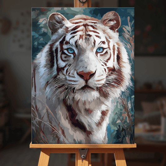 Paint by numbers - Snow Tiger - MyArt