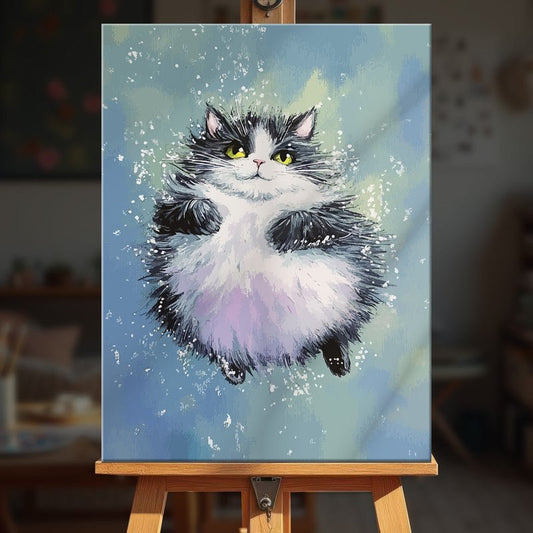 Paint by numbers - Snowy Puff - MyArt