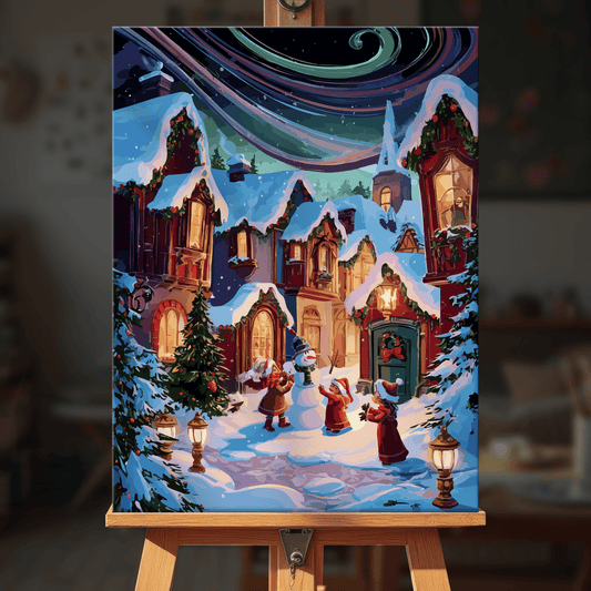 Paint by numbers - Snowy Carolers - MyArt