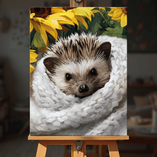 Paint by numbers - Snuggle Hedgehog - MyArt