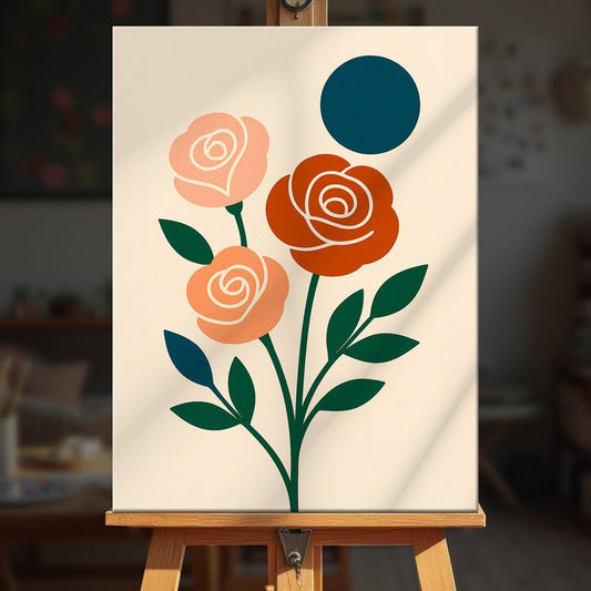 Paint by numbers - Soft Roses - MyArt