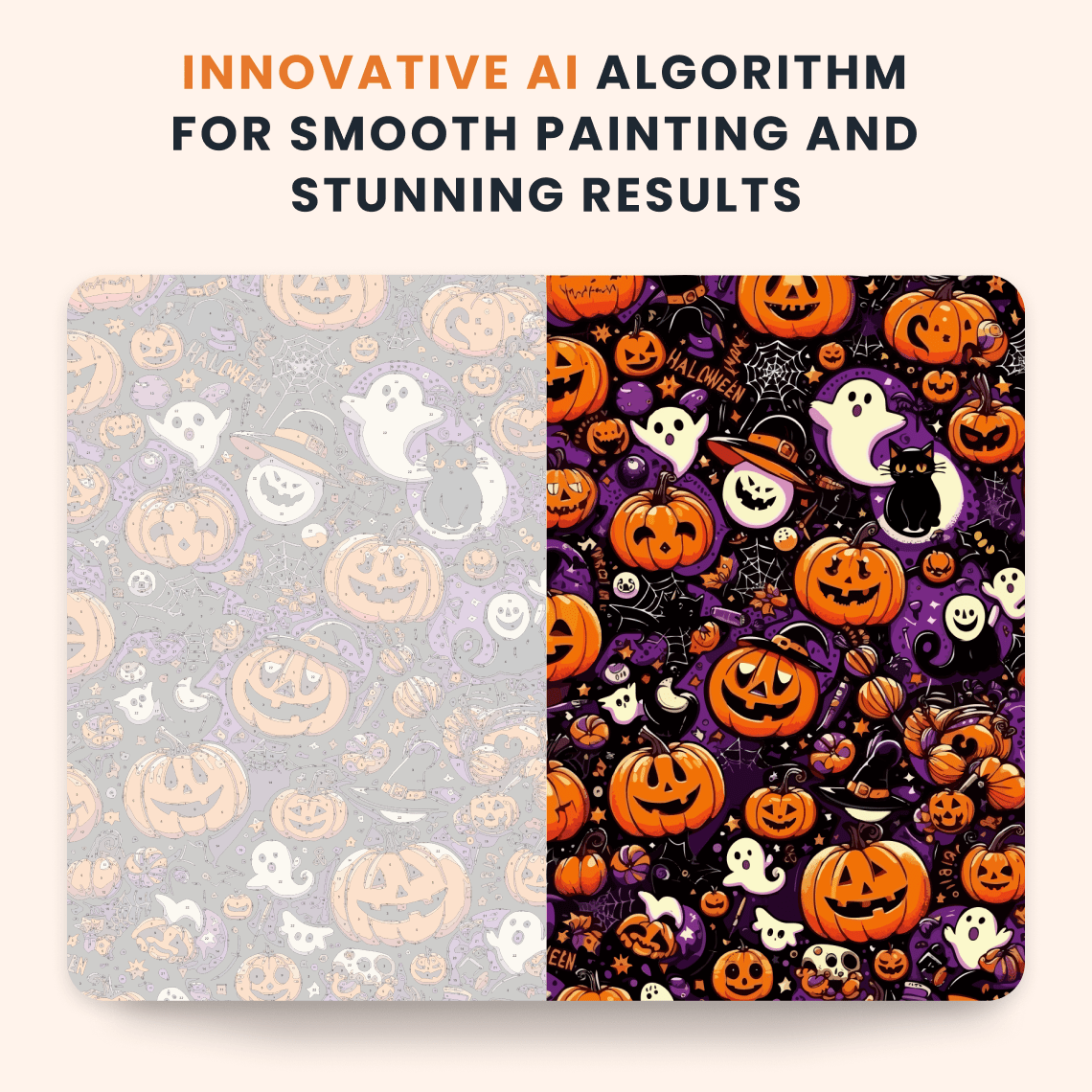 Paint by numbers - Spooky Pattern - MyArt