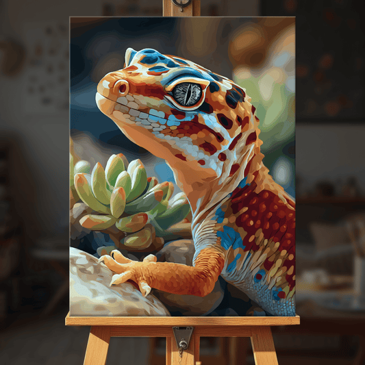 Paint by numbers - Spotted Gecko - MyArt