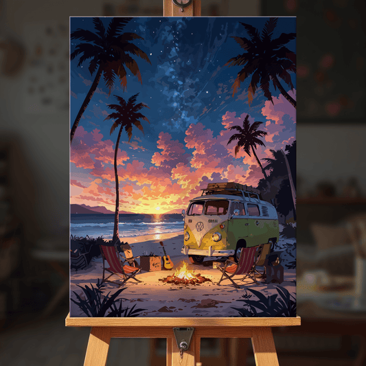 Paint by numbers - Starry Campfire - MyArt