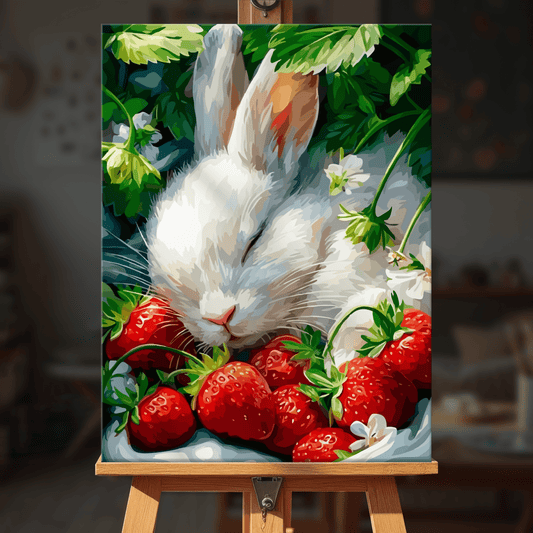 Paint by numbers - Strawberry Rabbit - MyArt