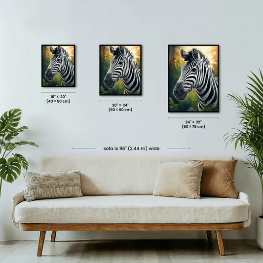 Paint by numbers - Striped Gaze - MyArt