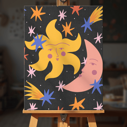 Paint by numbers - Sun and Moon - MyArt