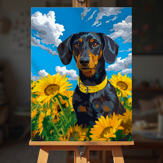 Sunflower Dachshund