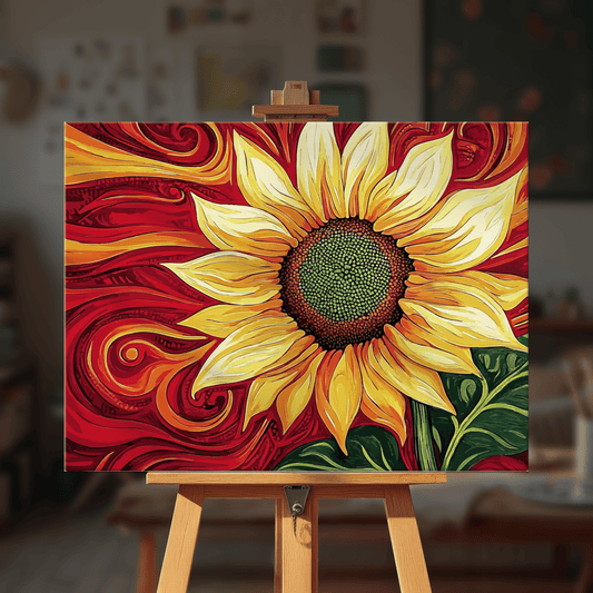 Paint by numbers - Sunflower Fire - MyArt