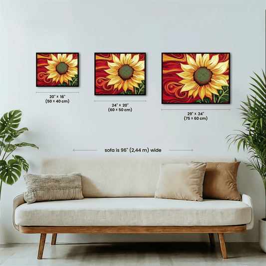 Paint by numbers - Sunflower Fire - MyArt