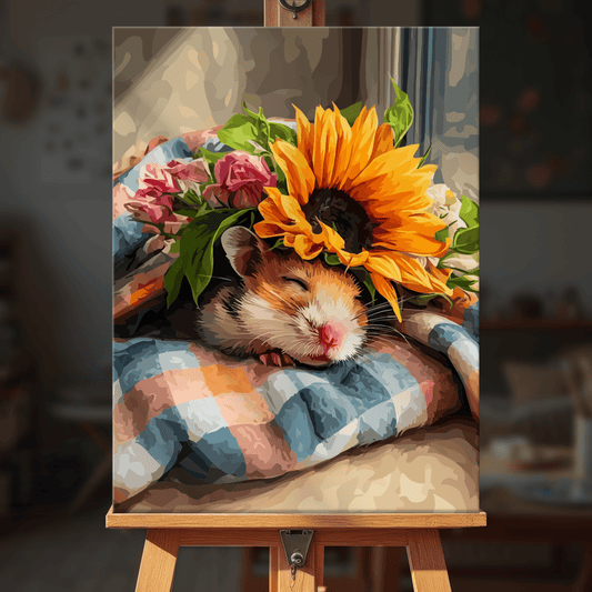 Paint by numbers - Sunflower Snooze - MyArt