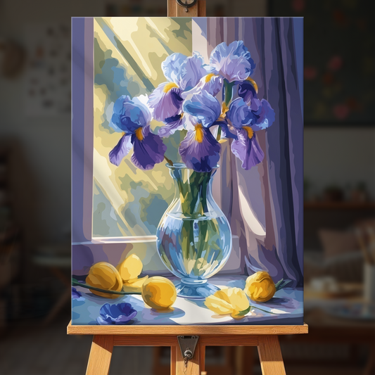 Sunlit Irises