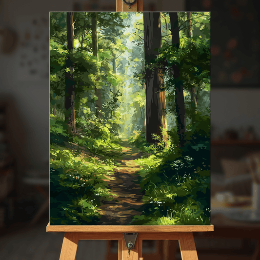 Paint by numbers - Sunlit Forest - MyArt