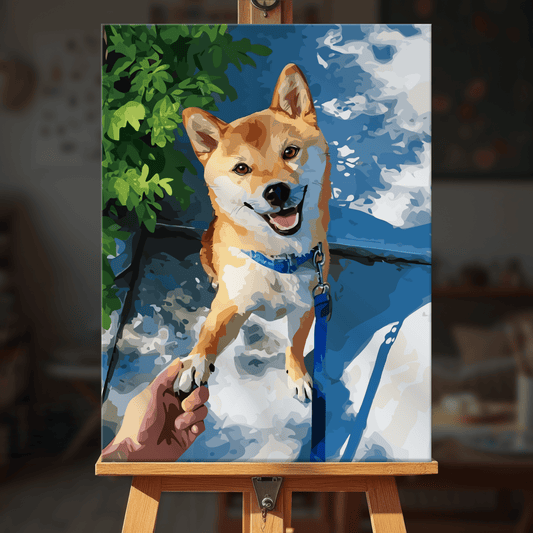 Paint by numbers - Sunny Shiba - MyArt