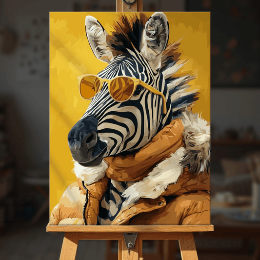 Paint by numbers - Sunny Zebra - MyArt