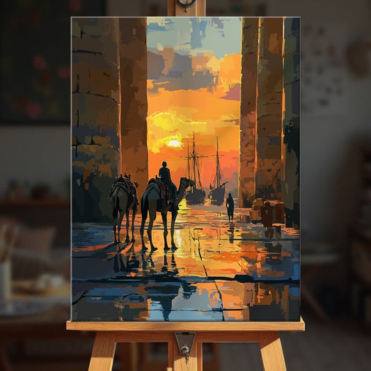 Paint by numbers - Sunset Caravan - MyArt