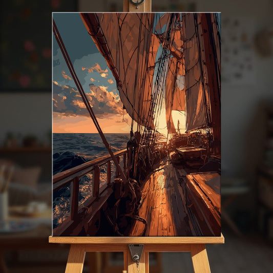 Paint by numbers - Sunset Deck - MyArt