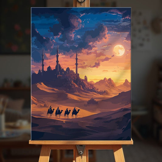 Paint by numbers - Sunset Kingdom - MyArt