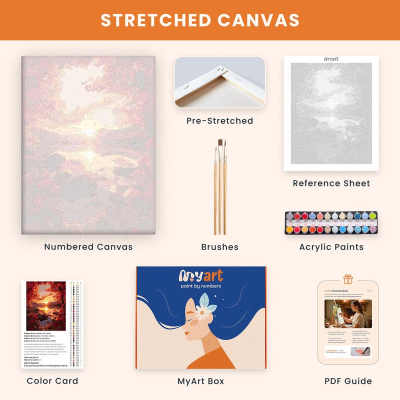 Paint by numbers - Sunset Lake - MyArt