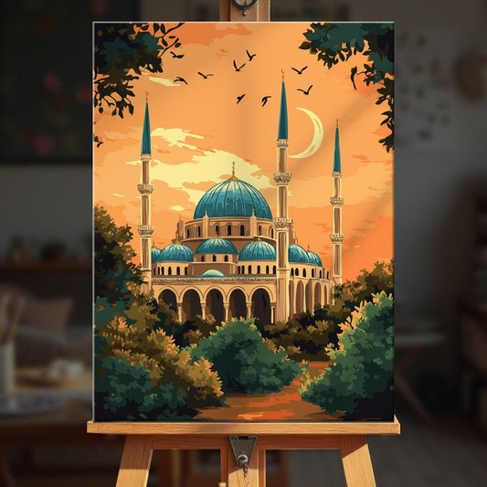 Paint by numbers - Sunset Minarets - MyArt