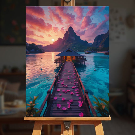 Paint by numbers - Sunset Path - MyArt